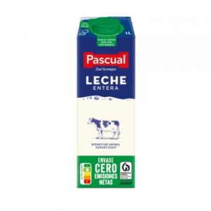 Leche entera Pascual brik 1 l.