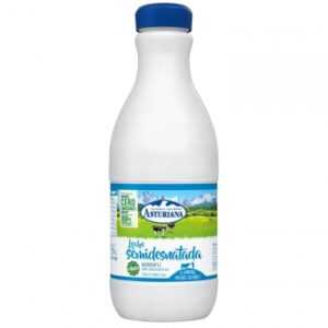 Leche semidesnatada Central Lechera Asturiana botella 1,5 l.